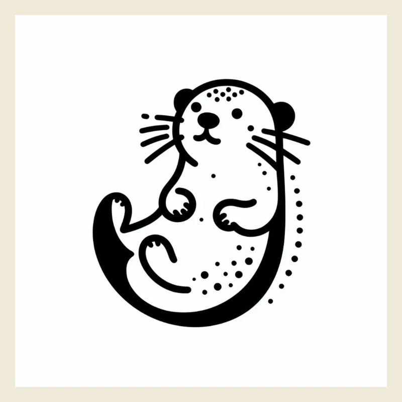 minimalistic Otter