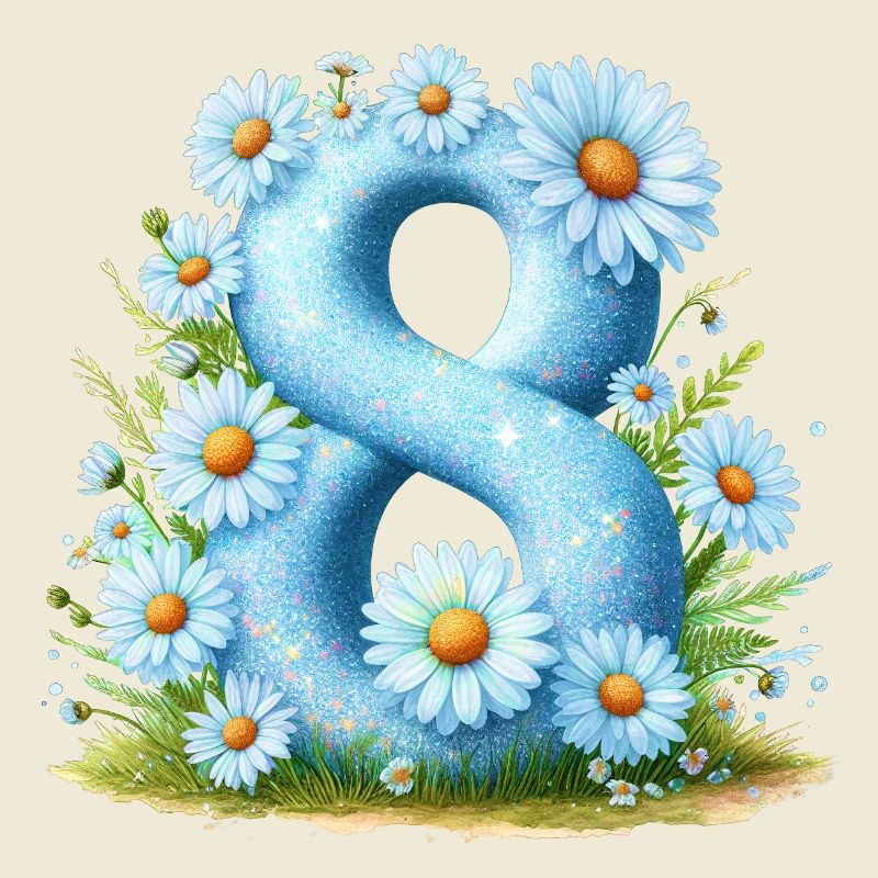 Nr. 8 eit digitale Hintergrundnummer Vektorzeichen Tal