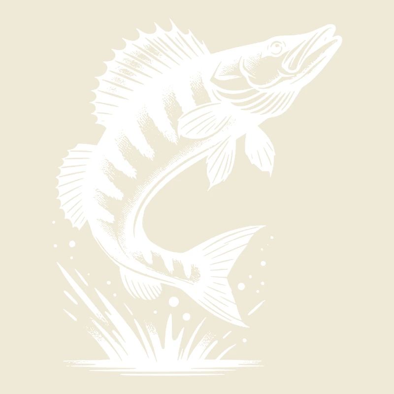 Big Jumping Zander Fish