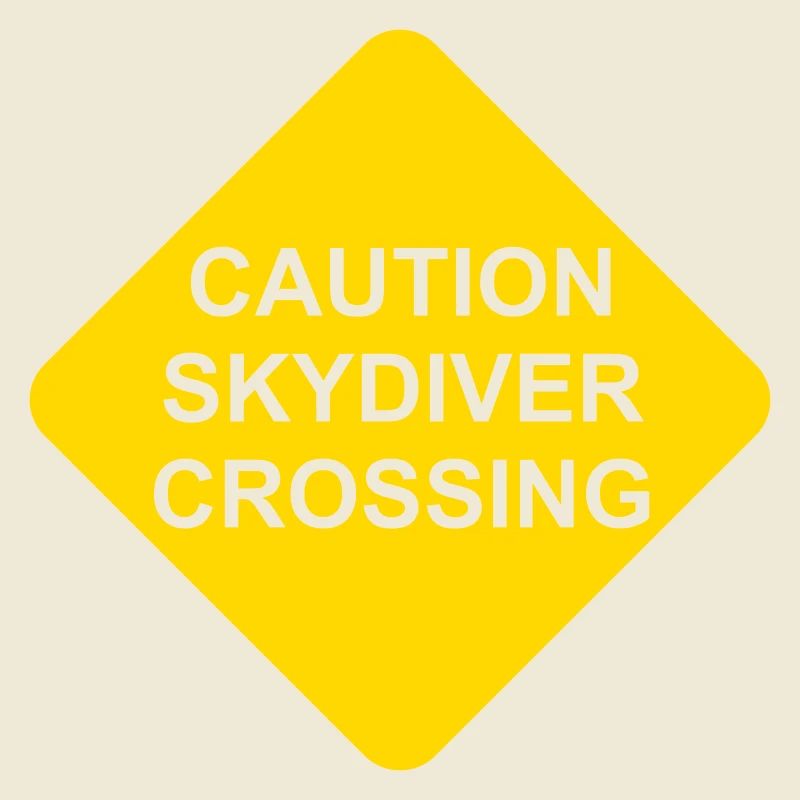 Attention Parachutiste Crossing Shield transparent
