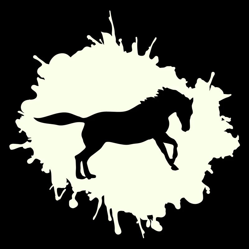 pferd klecks