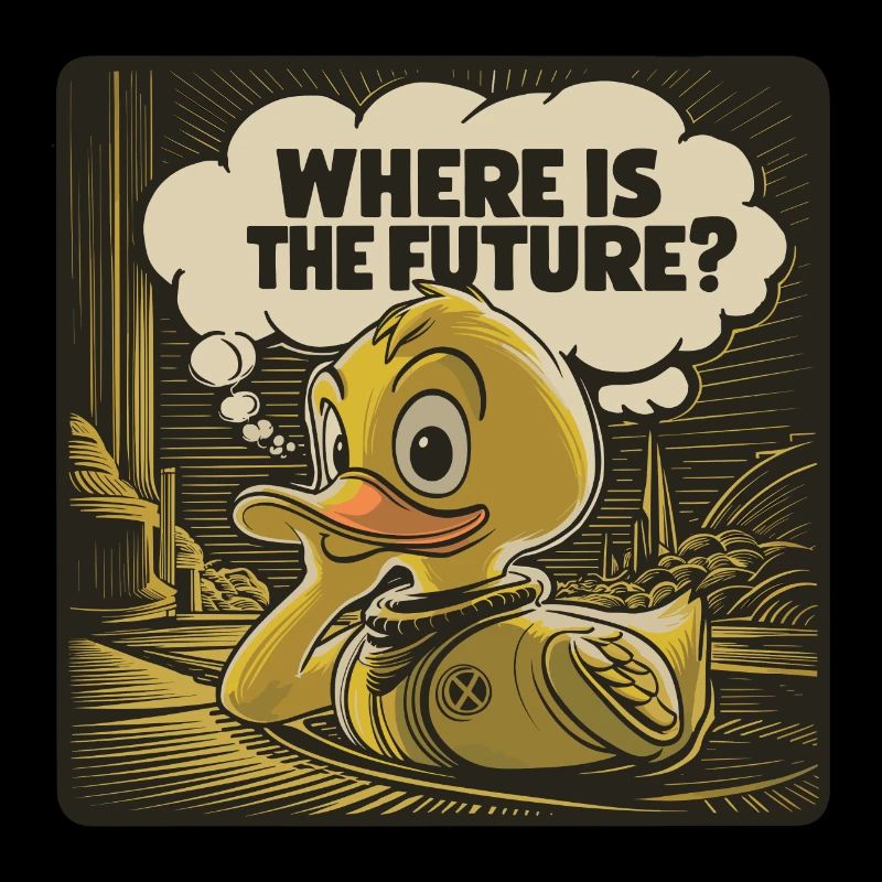 Thoughtful Yellow Plastic Duck Duck