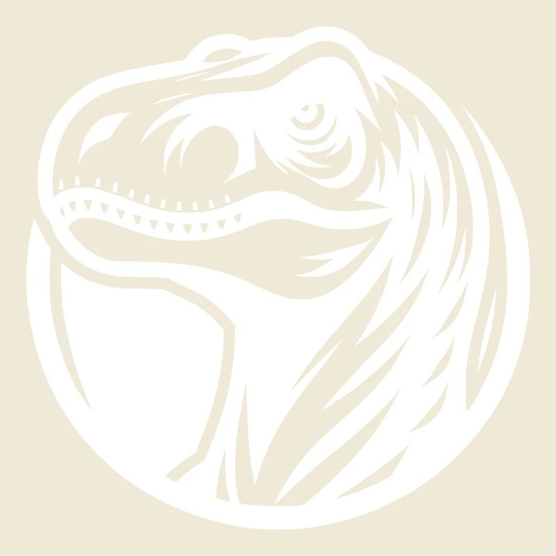 Style de logo Raptor souriant