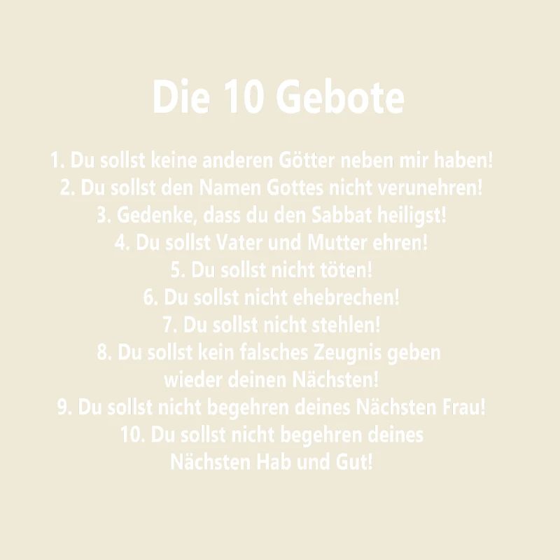10 commandements