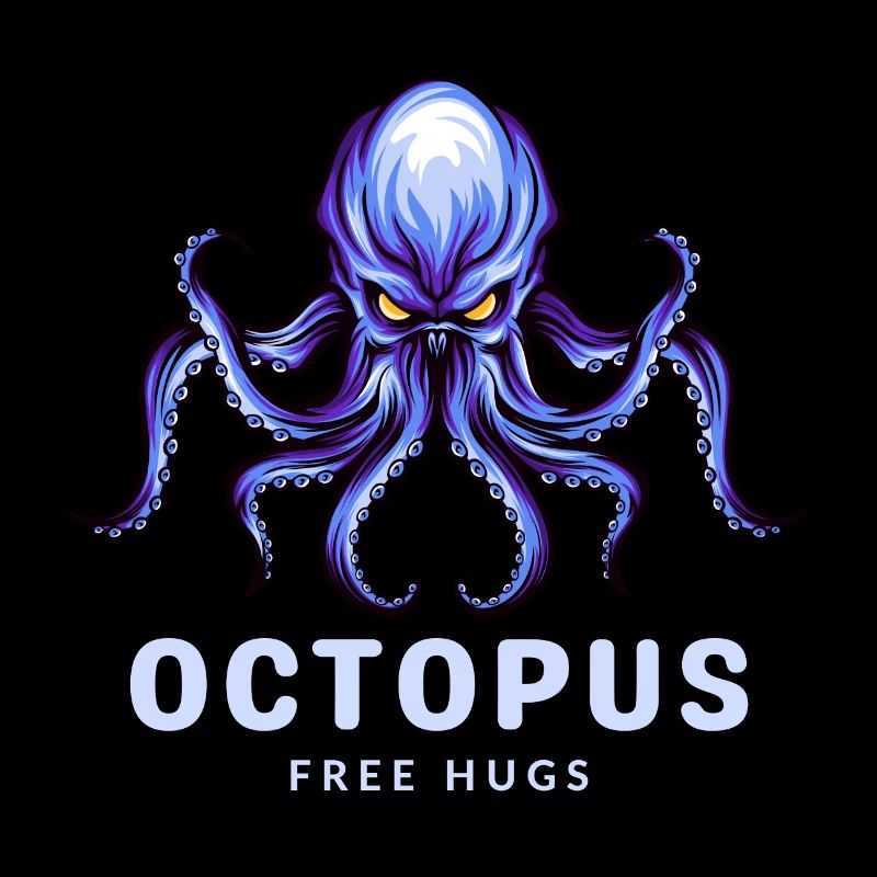 Cartoon Octopus - free hugs