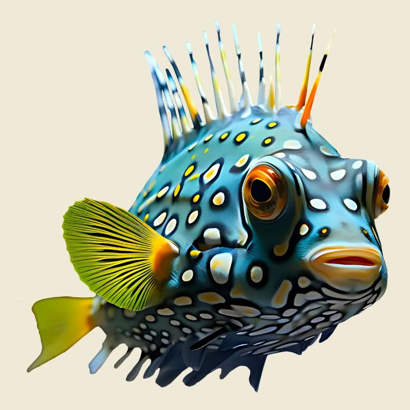 Exotic fish in bright colours