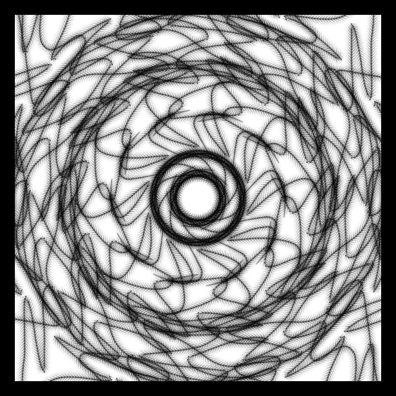 Black and white geometric design