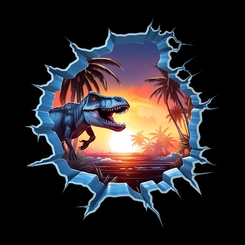 Dinosaurier T-Rex Aufkleber