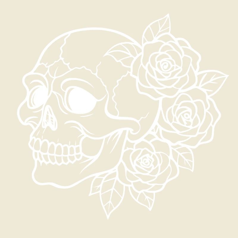 Crâne de fleur - Beauté en transition