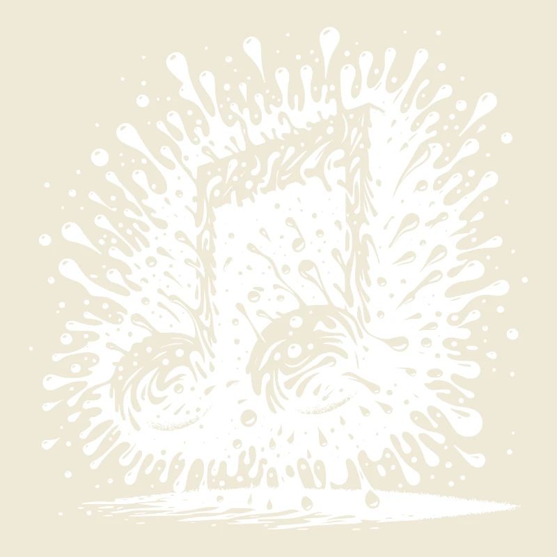 Schwebende Splash Musik Note Tattoo Style