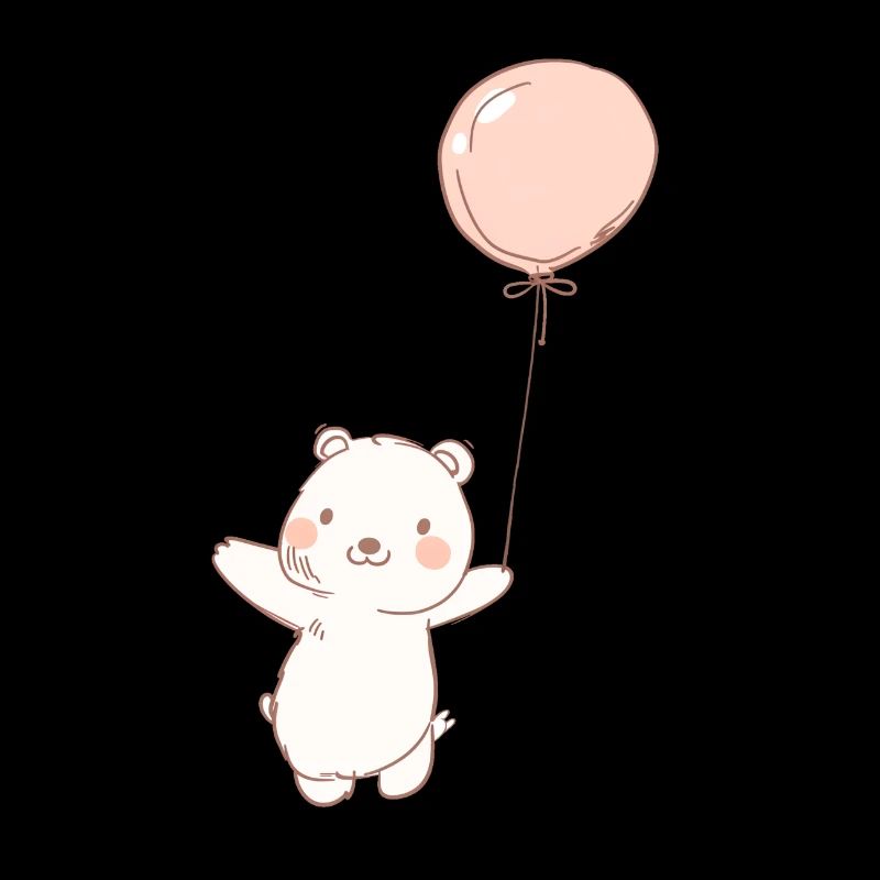 Nounours, ourson mignon ballon