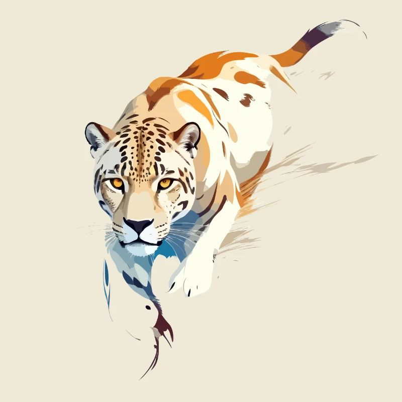 Leopard Vector Art with Vibrant Illustration