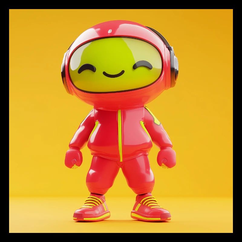 Personnage 3D - Robot mignon