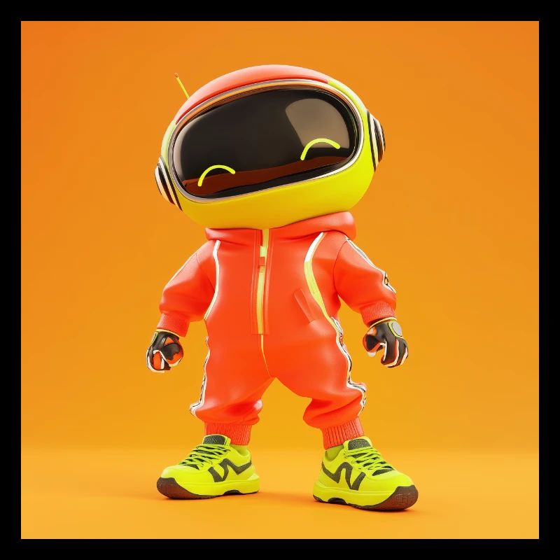 Personnage 3D - Robot mignon