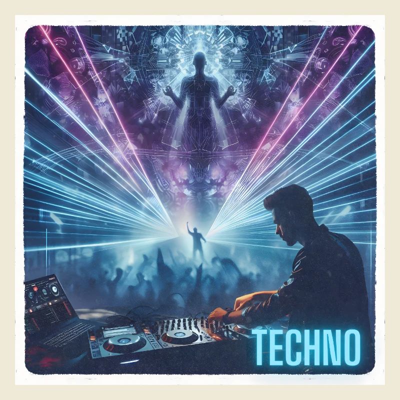 DJ mit Lasershow