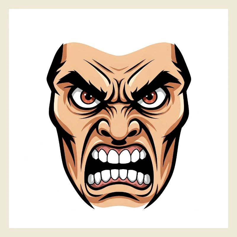 Die Essenz des Zorns: Eine explosive Grafik