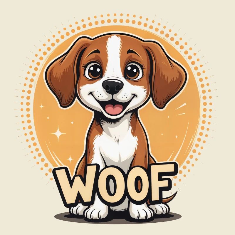 Le chien dit WOOF