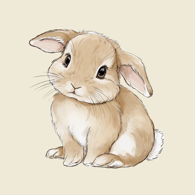 Mignon bébé lapin lapin