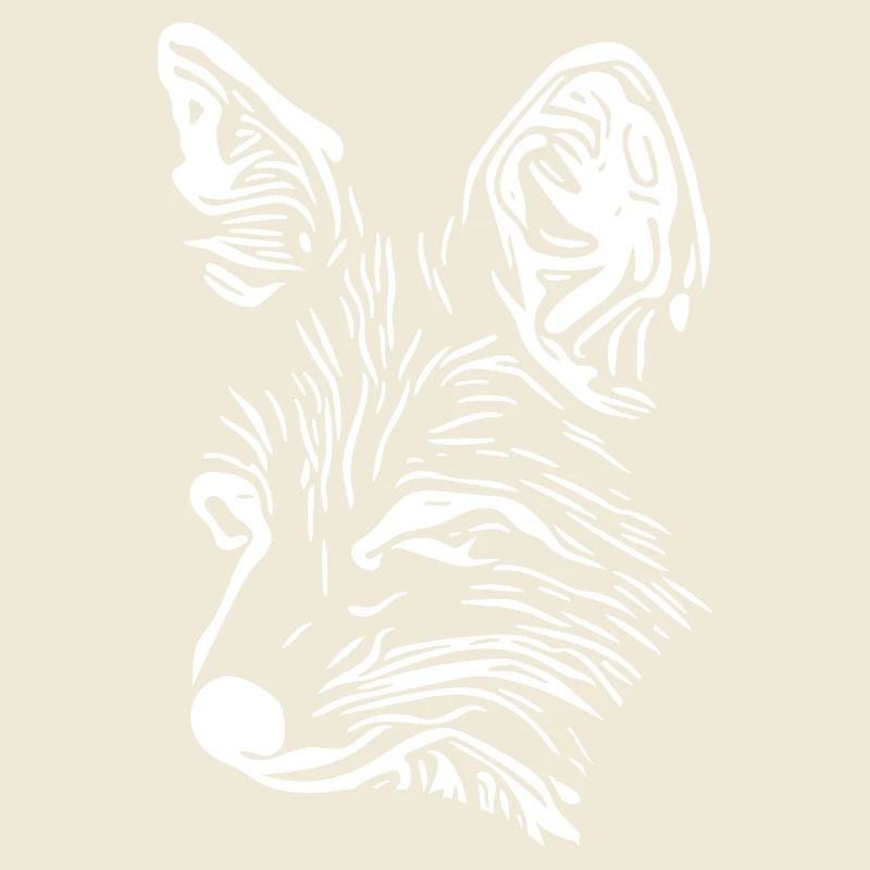 Fox Portrait Drawing
