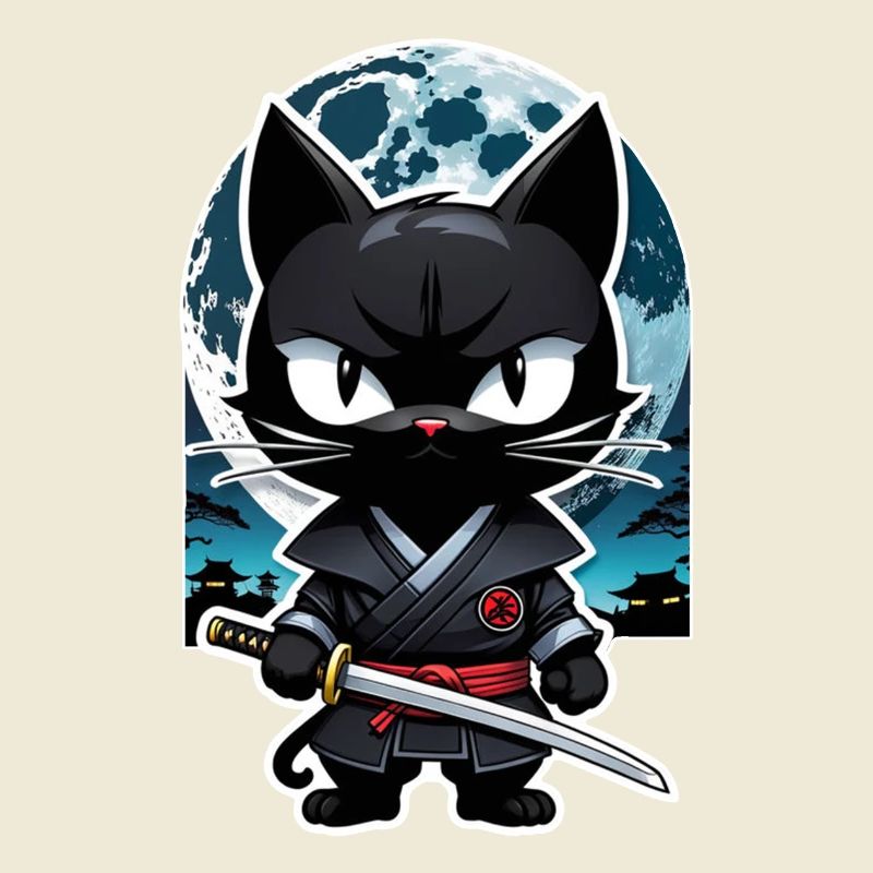 Ninja Katze - Samurai Kätzchen