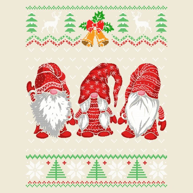 Conception de Noël de chien nain festif