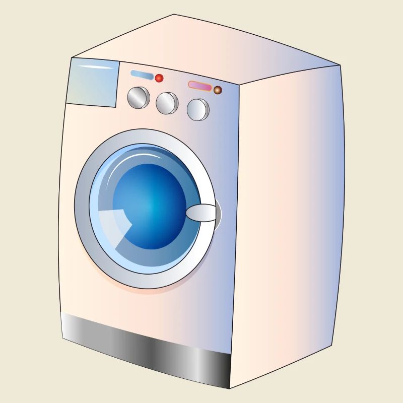 Washing machine in comic style for fresh ideas