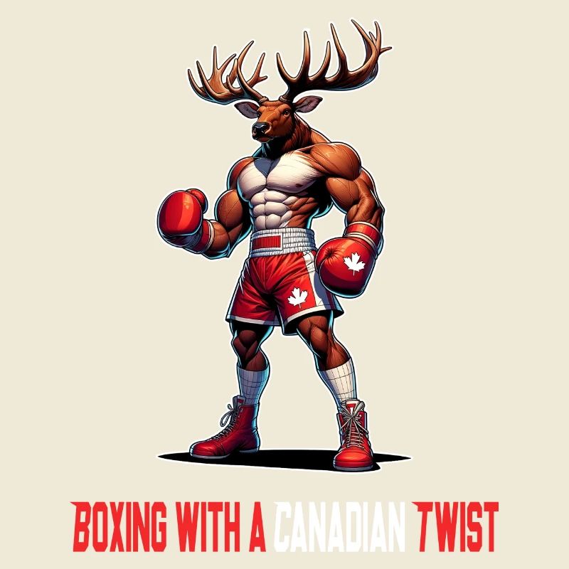 Design de boîte à wapitis du Canada