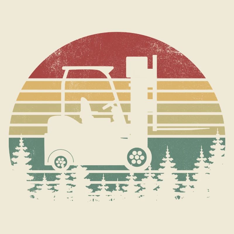 Funny Forklift Driver Art - Forklift Operator