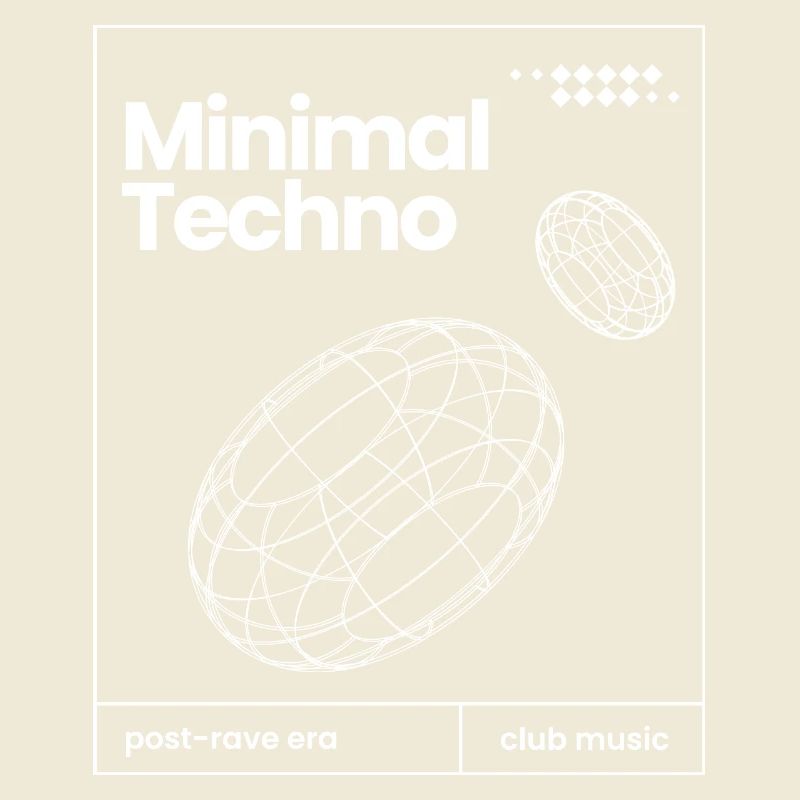 Minimal-Techno-Musik-Sphären-Design