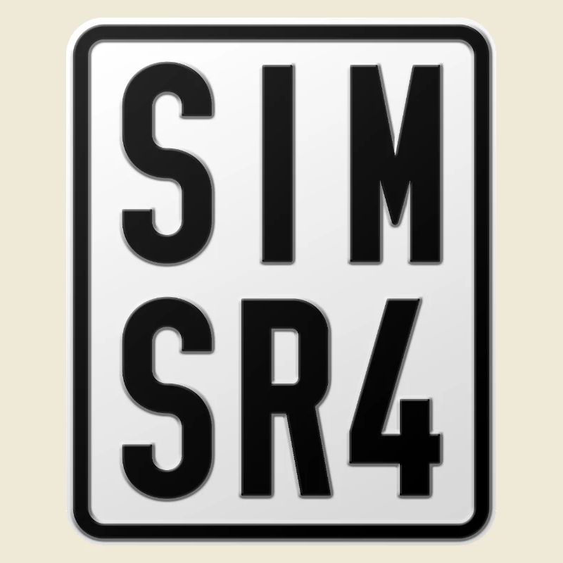 Plaque d’immatriculation du cyclomoteur Simson SR4