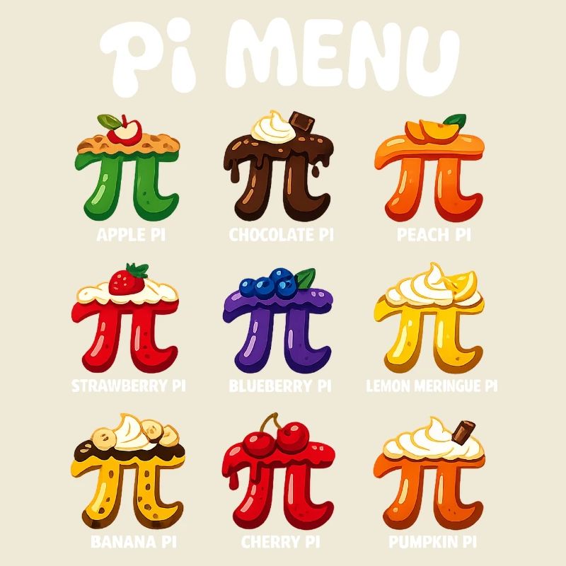 Pi Menu Math Pi Day Cake Design