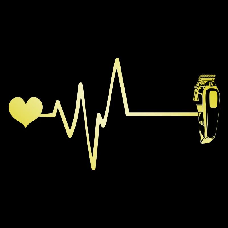 Shaving Barber Pulse Heart Love