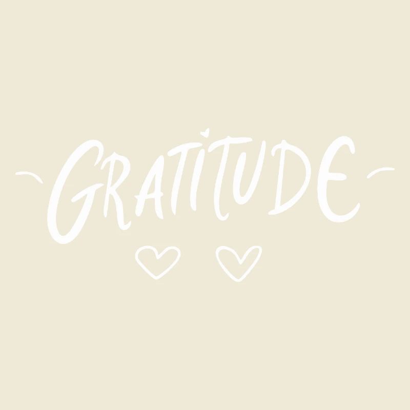 Gratitude - Conception de lettrage de gratitude.