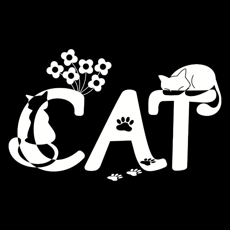 Chat avec chat (Blanc)