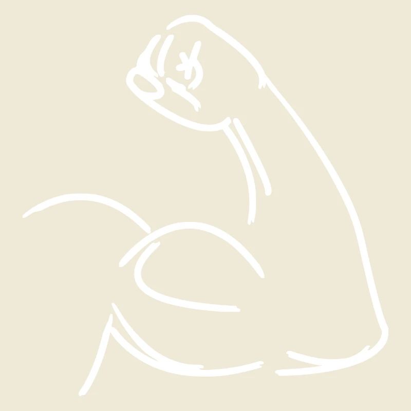 Exercice Muscle Biceps Vector Graphic