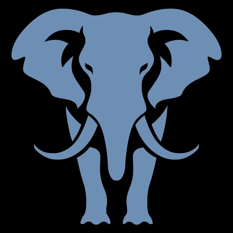 Logo blanc Elephant Silhouette