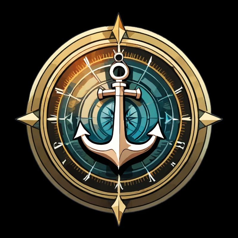 Boat Anchor, Compass, Marine, Sailor