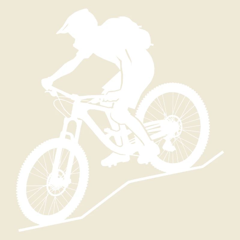 Dynamischer Mountainbiker