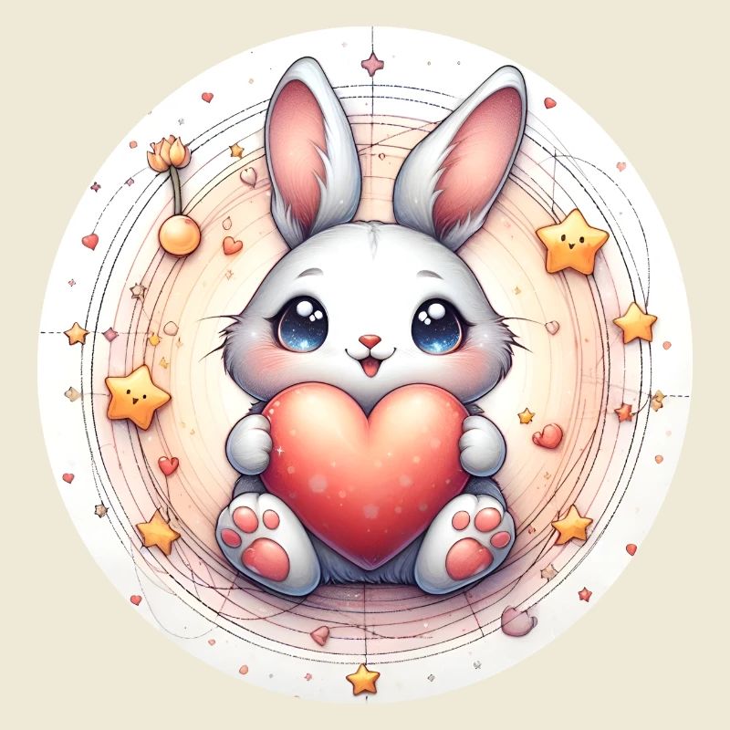 Rabbit with heart