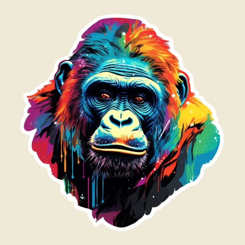 Gorilla psychedelisch