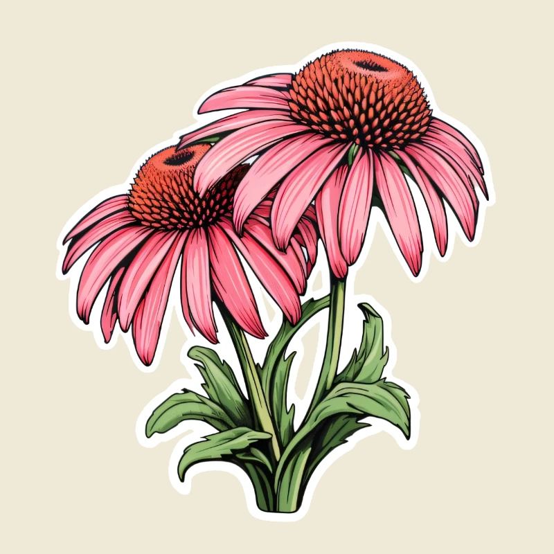Échinacée 2 Fleurs