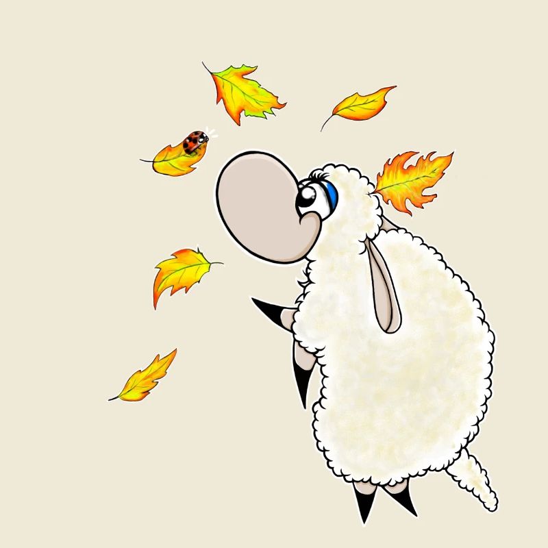 Wolly Sheepling Autumn Leaf Fall