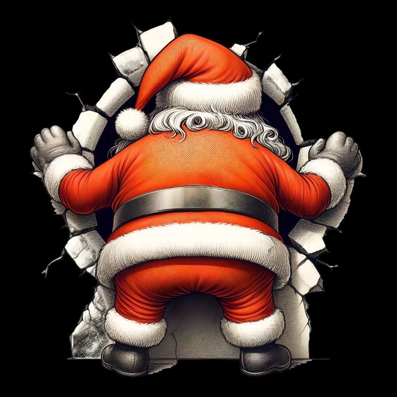 Santa in the hole from behind 3