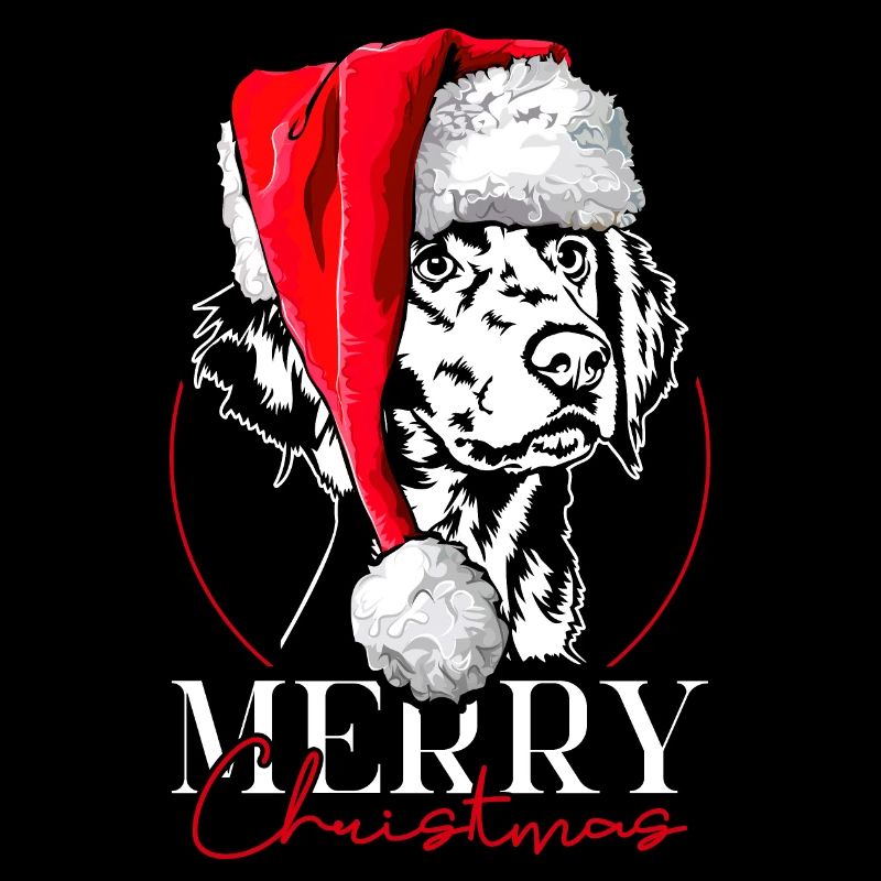 Santa Weimaraner Langhaar Merry Christmas Wilsigns