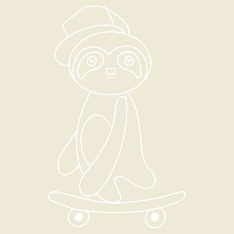 Skateboard Sloth
