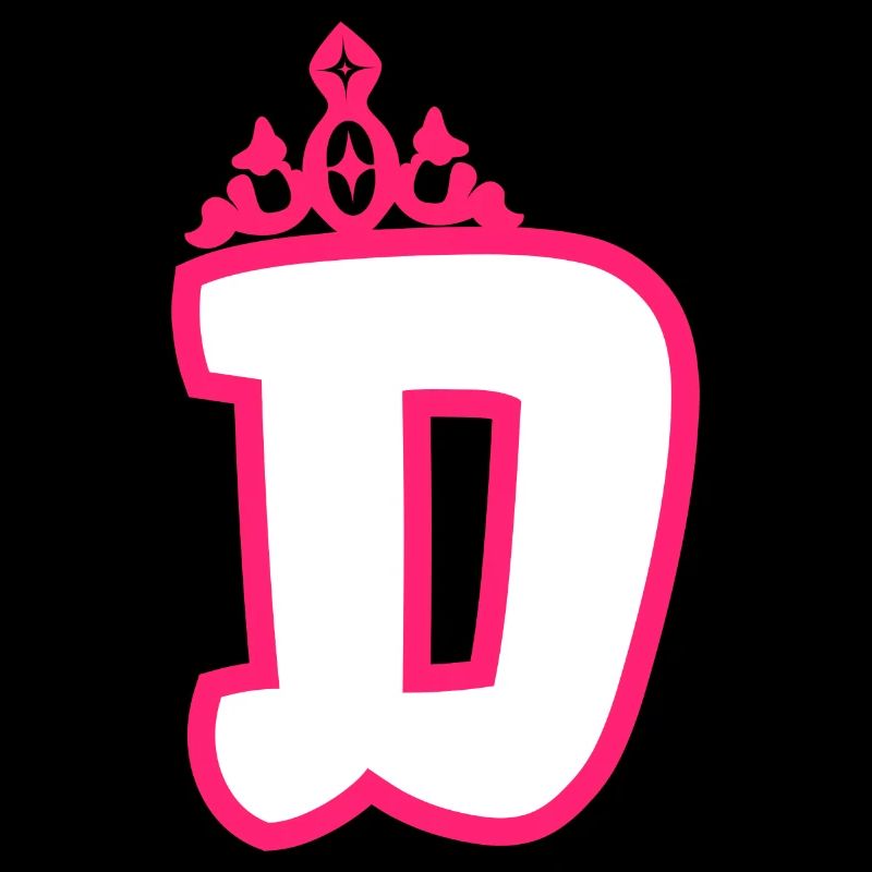 Monogrammierte Kleinkind Mädchen Krone