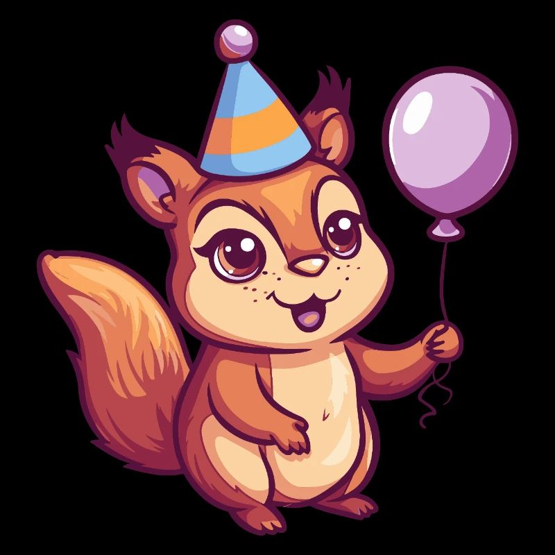 Squirrel Birthday Baby
