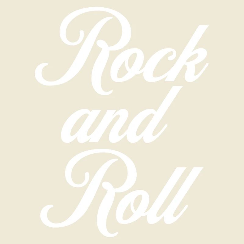 Rock and Roll Script Vintage