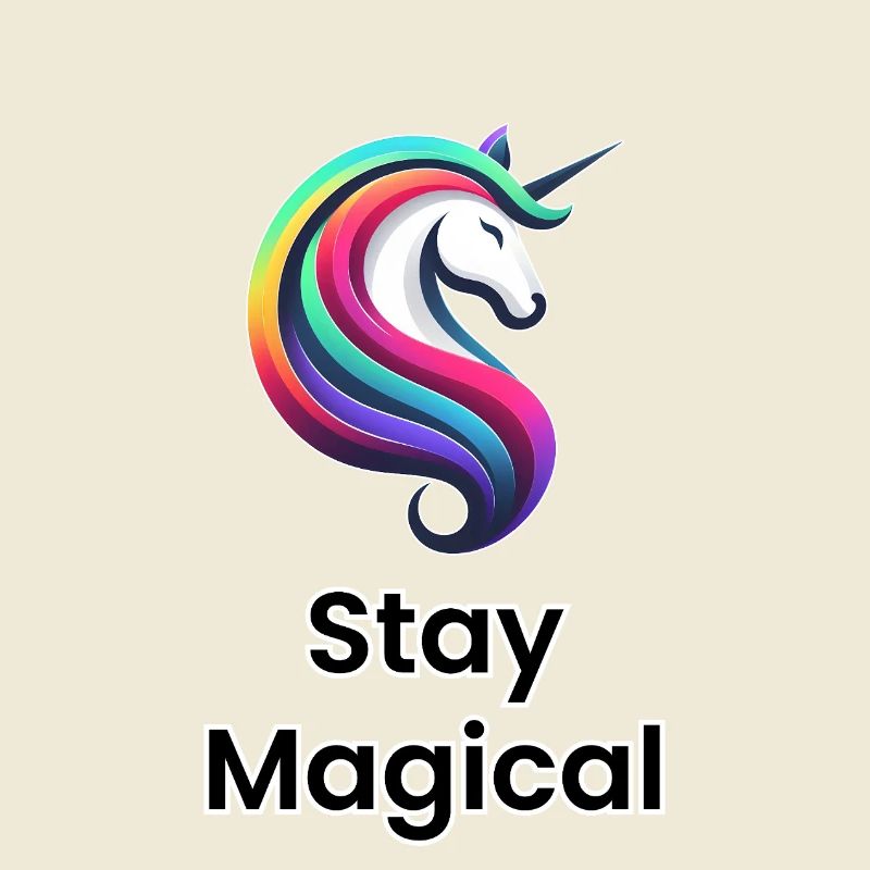 Einhorn Regenbogen – Stay Magical