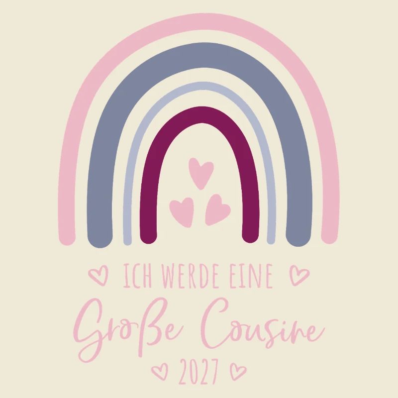 Ich werde eine Große Cousine 2027 Regenbogen 